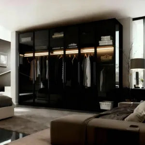 Kleiderschrank Monaco Hochglanz