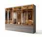 Kleiderschrank Luxemburg 6-Türig Glastüren