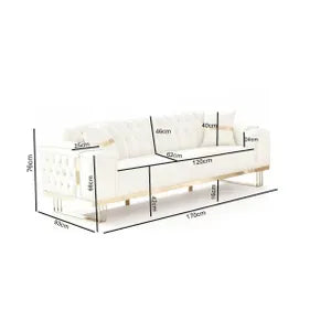 Sofa -Set Imperial Premium, 6 Farben verfügbar 3-Sitzer + 2-Sitzer + Sessel (3-Sitzer mit Schlaf-funktion) Farbe: Anthrazit