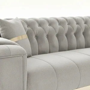Sofa -Set Imperial Premium, 6 Farben verfügbar 3-Sitzer + 2-Sitzer + Sessel (3-Sitzer mit Schlaf-funktion) Farbe: Grau