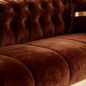 Sofa -Set Imperial Premium, 6 Farben verfügbar 3-Sitzer + 3-Sitzer + Sessel (3-Sitzer mit Schlaf-funktion) Farbe: Braun