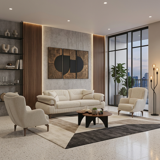 Sofa Sarina ( braun - grau )